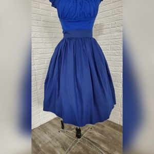 FashionLoverss Dark Blue Gathered Skirt, Size S/M